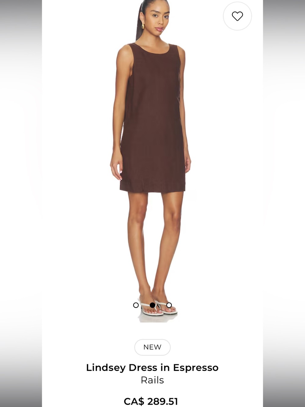 Lindsey Dress in Espresso
Rails CA$ 289.51 - Picture 5 of 13
